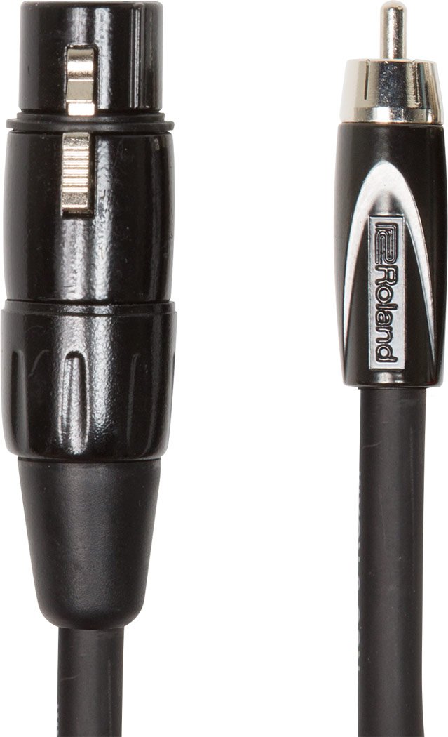 ROLAND,1.5 Meters Black Series Interconnect Cable—Xlr Female To Rca, 5 Ft./1.5 M - Rcc-5-Rcxf
