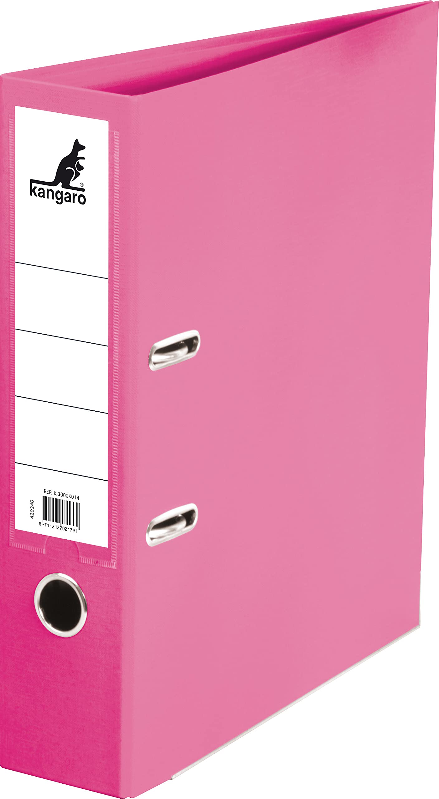 Kangaro Pink A4 7.5 cm Spine Width 75 mm PP/PP Folder with 4 Holes — image 1
