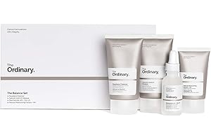 The Ordinary The Balance Set (4 Pcs: Squalance Cleanser + Salicylic Acid 2% Masque + Niacinamide 10% + Zinc 1% + Natural Moisturizing Factors + HA)