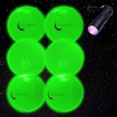 NiteSport Glow in The Dark Plastic Baseball Set 6 Pack w/UV Light