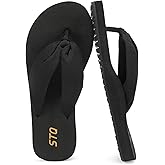 STQ Arch Support Flip Flops for Women Beach Sandals with Plantar Fasciitis Relief