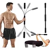 HOTWAVE Elastic Fitness Bar, Shoulder,Core Strength Training Equipment | Patented Bar for Full Body Cardio, Muscle Tone &amp; Fat Burn. Polymer Build, Safe &amp; Durable. Rehab, Postpartum, All Ages.