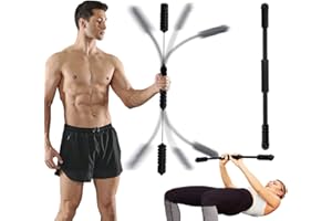 Hotwave Elastic Fitness Bar,Vibration Stick,Body Physical Therapy,Core Strength Training,Power Twister for Arm, Exercise in Home Gym