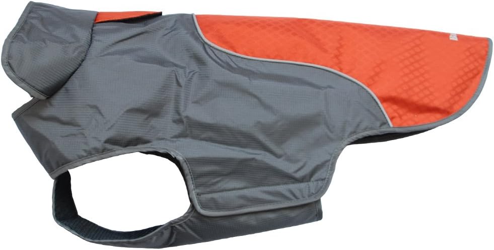 BLACKDOGGY Dog Jacket Visible in Dim Light Waterproof Convenient Velcro Dog Vest Pet Clothes Breathable & Durable Rain Coat Lightweight & Breathable Great for Outdoor & Cold Weather
