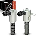 A-Premium 2-PC Left & Right Engine Variable Valve Timing (VVT) Solenoid Compatible with Toyota Camry Highlander Sienna Avalon Solara RX300 RX400h 3.0L 3.3L, Replace# 917-211 917-214 15330-0A010