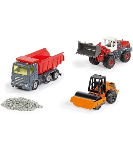 Siku SUPER SERIE 道路ローラーとアスファルトフィニッシャーセット Amazon.com: Siku Liebherr Wheel Loader 1477 | Diecast Metal