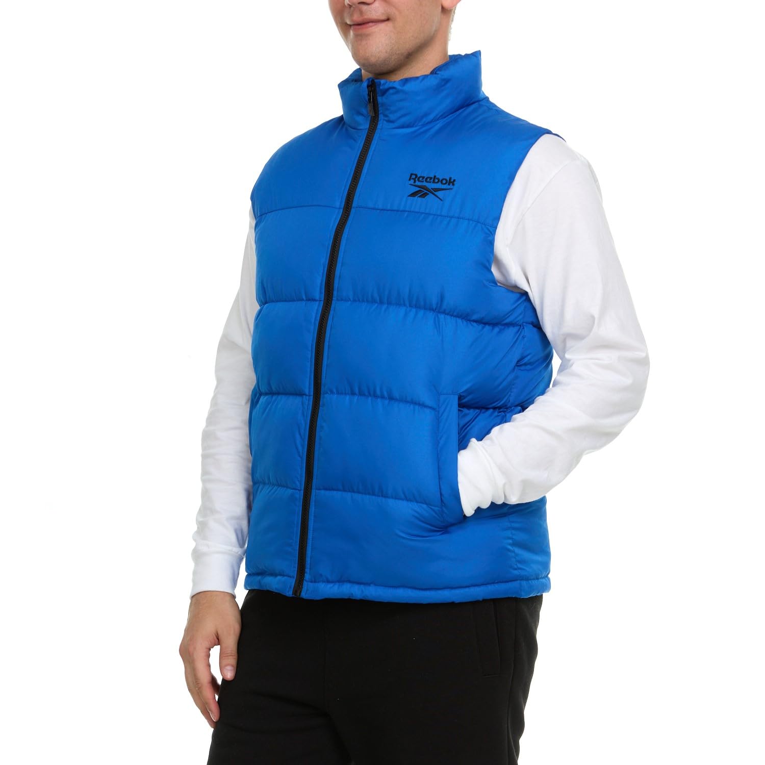 Photo 1 of LARGE-Reebok Mens Puffer Vest for Winter, Lightweight Down Alternative, Men's Outerwear Vests, Winter Vest for Men, Puffy Vest