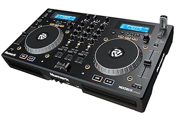 Numark MixDeck Express - DJ-Controller mit CD/USB-Wiedergabe, Doppel-CD- und MP3-Player, 2-Kanal-DJ-Controller/Stand-Alone-Me