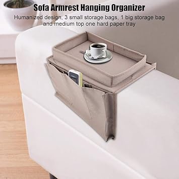 Sofa Couch Storage Bag Armrest Hanging Tv Remote Control Organizer