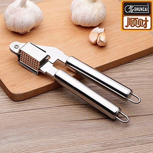 Multi-Functional Stainless Steel Garlic Presser