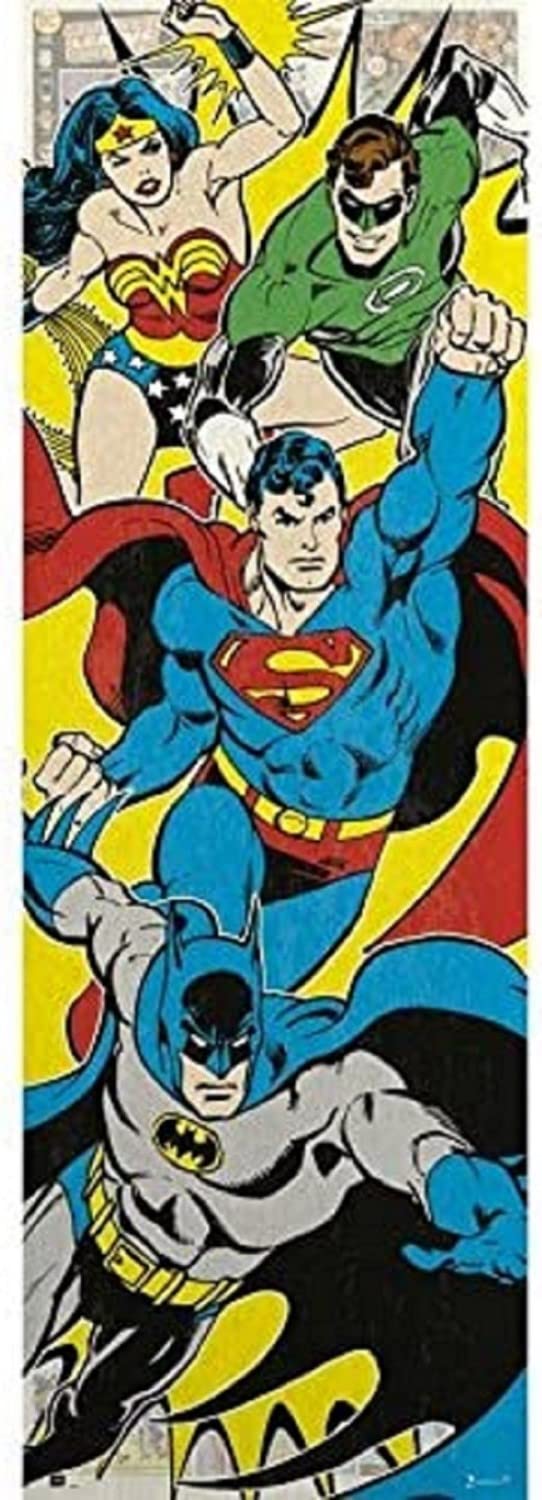 Grupo Erik Poster DC Comics Door - 20.8 x 62.2 inches / 53 x 158 cm - Shipped Rolled Up - Cool Posters, Art Poster, Door Posters & Prints