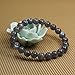 Natural Grey Labradorite Crystal Gemstone 8mm Round Beads Stretch Bracelet 7 Inch