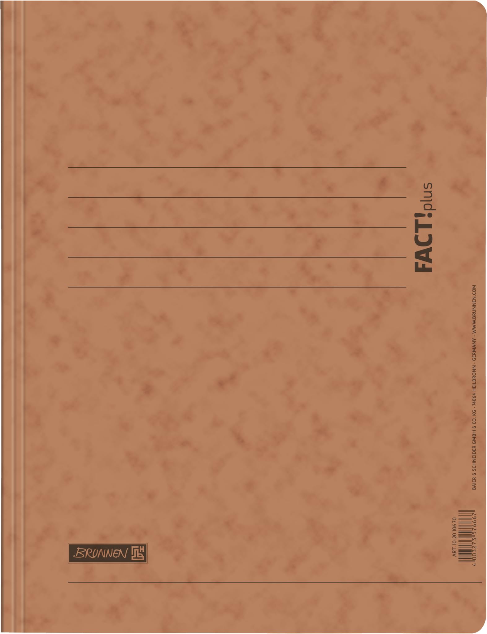 Brunnen FACT!Plus A4 File/Folder, Made of Thick Pressed Cardboard