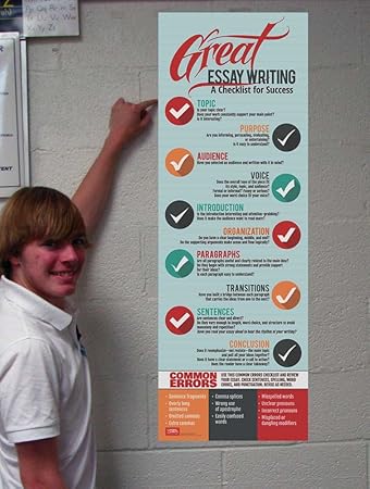Amazon.com : Great Essay Writing Checklist Poster : Office Products