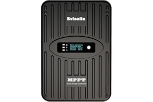 SVLSEIIA MPPT Solar Charge Controller 40A 12V 24V Battery System Auto,Max Input 100V PV Solar Panel Regulator for AGM Sealed Gel Flooded Lithium Battery