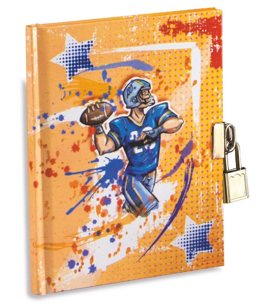 Secret Diary 14.5x18.5 cm with Metal Padlock and 2 Keys