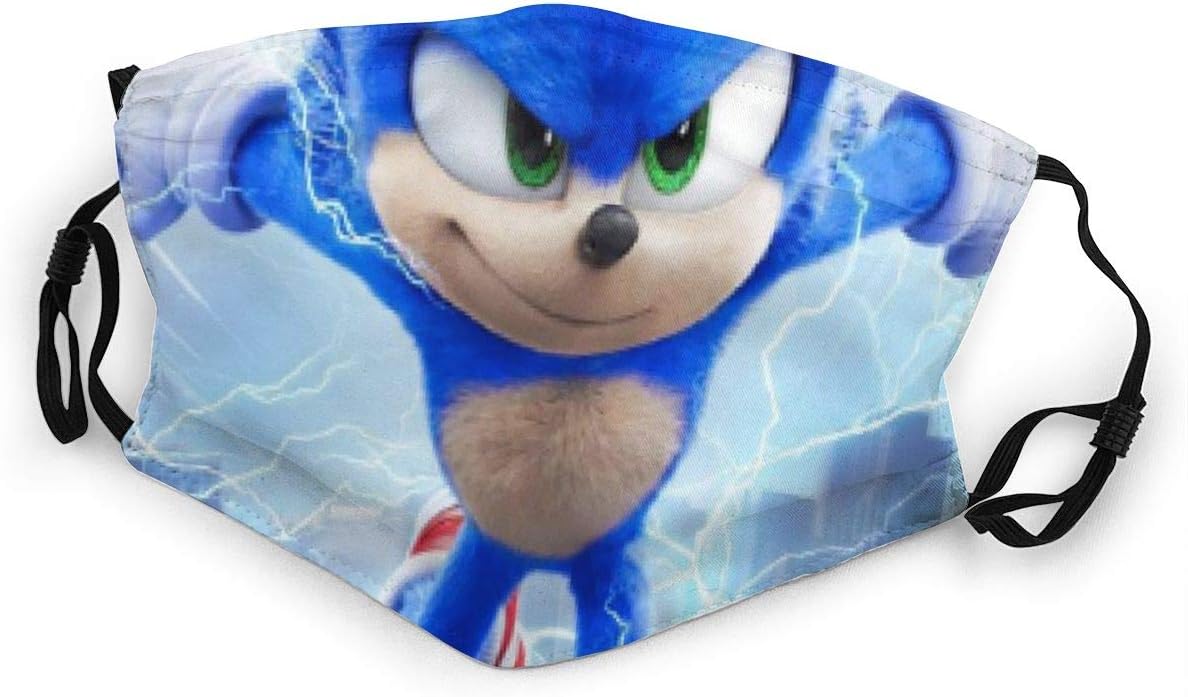 Sonic Dust Mouth Adjustable Windproof Ear Loops Reusable Face Cover for Kids