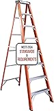 8-Foot Fiberglass Step Ladder, 250 Pound
