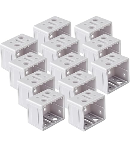 Soportes Para Ventanas Jetec 4 Pieces 1 Inch Blind Brackets White ...