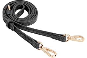 SEAVILIA PU Leather Purse Strap Replacement Crossbody Adjustable Long Thin Handmade Shoulder Handbags Strap