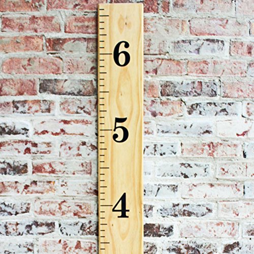 Little Acorns DIY Vinyl Growth Chart Ruler Decal Kit, Jumbo Numbers - Thumbnail 4