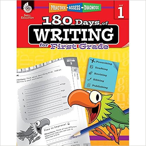 180 Days of Writing for First Grade - An Easy-to-Use First Grade Writing Workbook to Practice and Improve Writing Skills (180 Days of Practice), by Shell Education