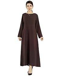 Zofocy Solid Color Women Abaya Modest Muslim Prayer