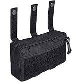 IDOGEAR MOLLE Dangler Pouch Admin Dump Drop Pouches Dual-Purpose Carrying Kit EDC Sub Abdominal Bag Hook and Loop 500D Nylon