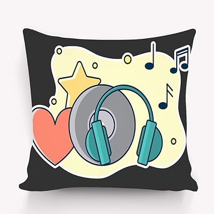 Amazon Com Melvin L Throw Pillow Cushion Cover Home Music Sound