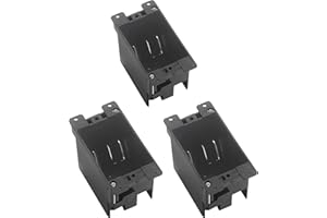 Newhouse Hardware 1-Gang PVC Old Work Electrical Outlet Box (3-Pack) | 14 cu. in. Plastic Junction Box for Switches, GFCI, or