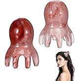 Qiuruoo 2 Pcs Octopus Head Massage Comb, Scalp Massage Tool for Head and Body Relaxation, 8 Unique Points to Melt Muscle Bumps and Relieve Body Fatigue