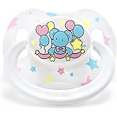 LittleForBig Bigshield Generation-II Adult Sized Pacifier White Little Circus Elephant Pattern