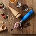 Ice Cream Scoop - Heavy-Duty Stainless Steel, Ergonomic Non-Slip Handle, Dishwasher Safe, Perfect for Gelato, Sorbet & Frozen Desserts - Blue