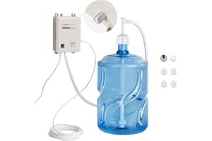 VEVOR Bottled Water Dispenser Pump System, 5 Gallon Dispensing System, Automatic Electric Water Dispenser, Single Inlet Water Jug Pump, Compatible Use with Coffee/Tea Machine, Refrigerator, Ice Maker