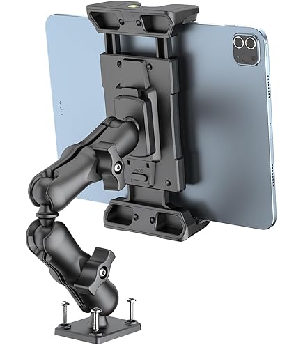 OHLPRO Car Tablet Holder - Heavy Duty Drill Base, Copatible With IPad