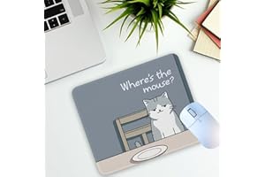 1 Pcs Funny Cat Non-Slip Rubber Mouse Pad Gifts for PC Gamers Boss HR Coworker Home Office Desk Work Wireless Mouse Computers