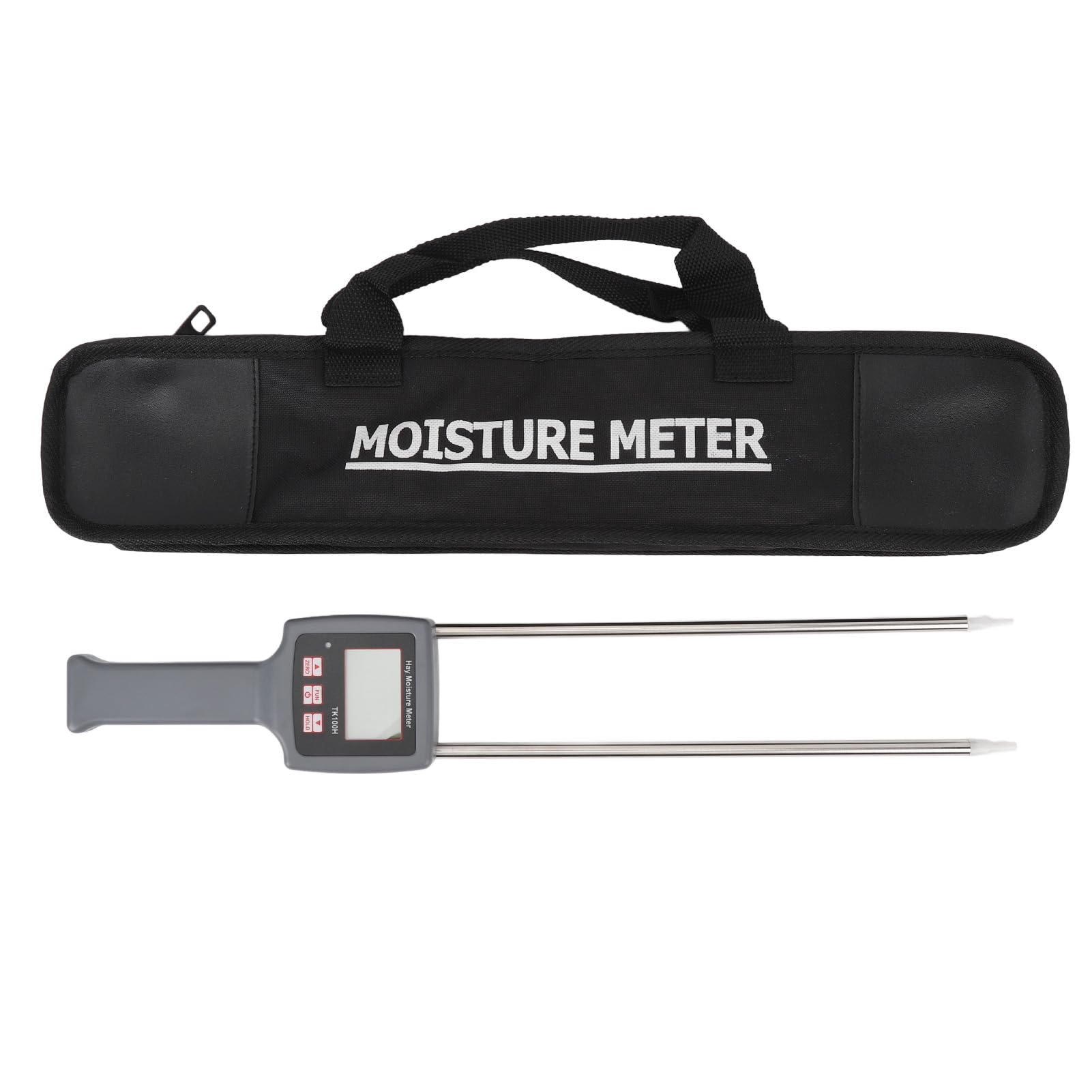 Portable Hay Humidity Meter, Professional Hay Bale Moisture Tester to Preventing Spoilage, Accurate Hay Humidity Tester for Cereal Straw Forage Grass Alfalfa Leymus