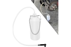 Brake Bleeder Kit,1L Brake Bleeder Bottle with Steel Hanging Chain & 23.6" Hose & Connector,Universal Brakes Bleeding Kit for