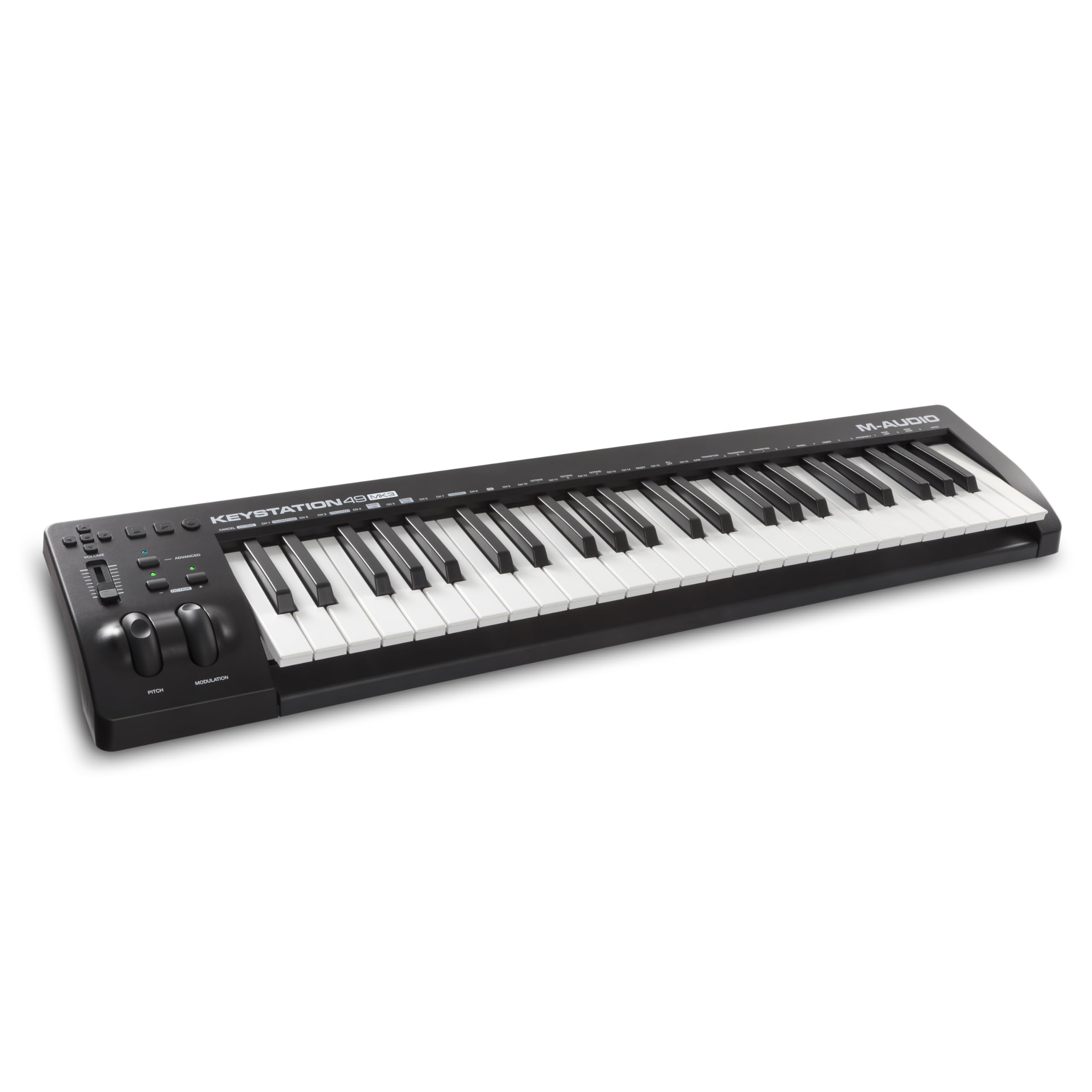 M-AUDIO Keystation 49 MK3 - Synth Action 49 Key USB MIDI Keyboard Controller with Assignable Controls, Pitch and Mod Wheels, and Software Included