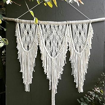 Amazon Com Knitt World Macrame Wall Hanging Bohemian Home