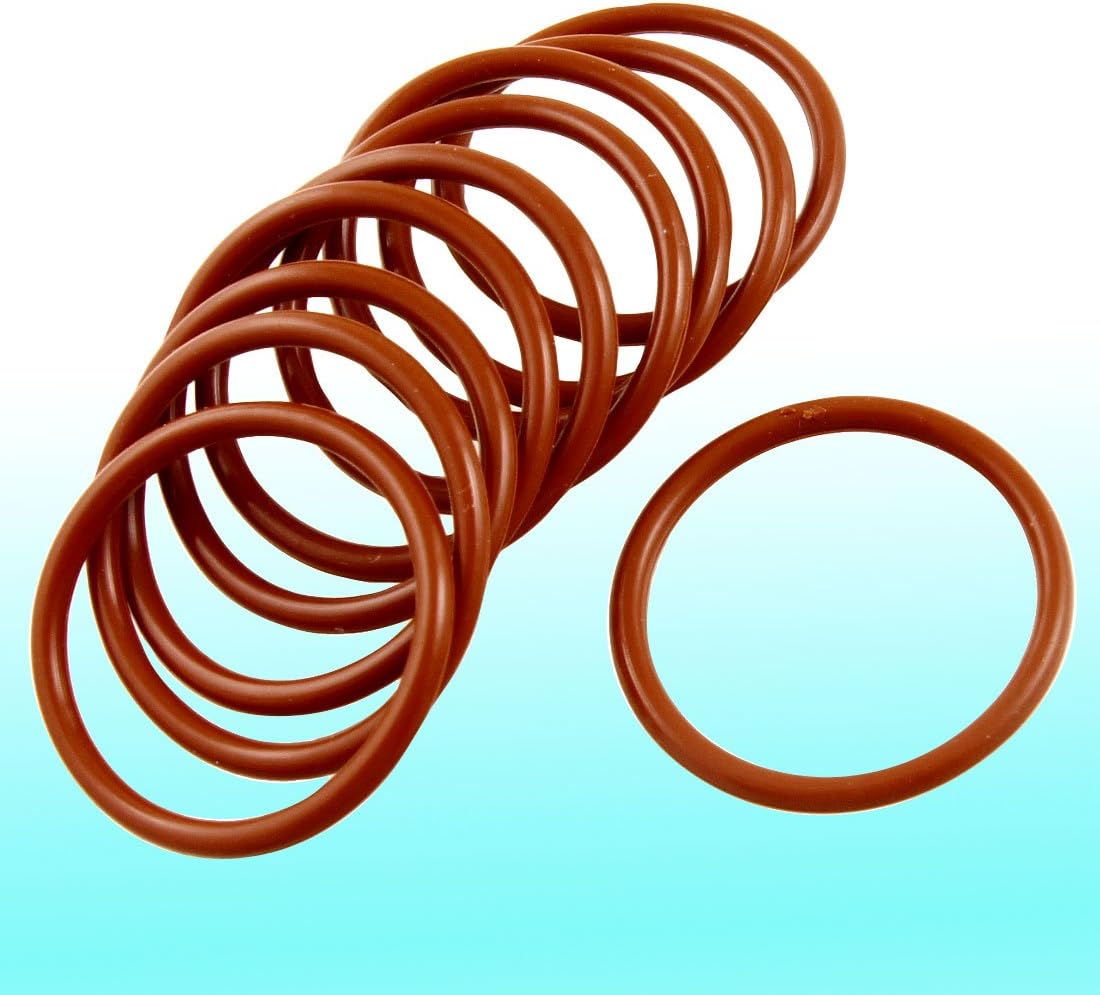 Amazon Com Uxcell Silicone O Ring 40mm Od 34mm Id 3mm Width Vmq Seal Rings Gasket Red Pack Of 10 Home Improvement