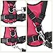 Nasus Dog Car Harness Plus Connector Strap, Adjustable Double Breathable Mesh Fabric Vest Harness with Safety Seatbelt in Vehicle for Dogs Road Trip Daily Walks (Small, Red)