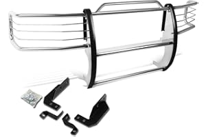 DNA Motoring GRILL-G-024-SS Front Bumper Brush Grille Guard Compatible with 92-96 Bronco 4WD, 92-97 F-150/F-250/F-350