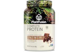 PlantFusion Complete Vegan Protein Powder - Plant Based With BCAAs, Digestive Enzymes and Pea Protein - Keto, Gluten Free, Soy Free, Non-Dairy, No Sugar, Non-GMO - Chocolate 2 lb