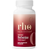 Rho Nutrition Berberine Capsules | High Absorption Formula, Berberine, Gut, Metabolic &amp; Cardiovascular Support, 60 Capsules