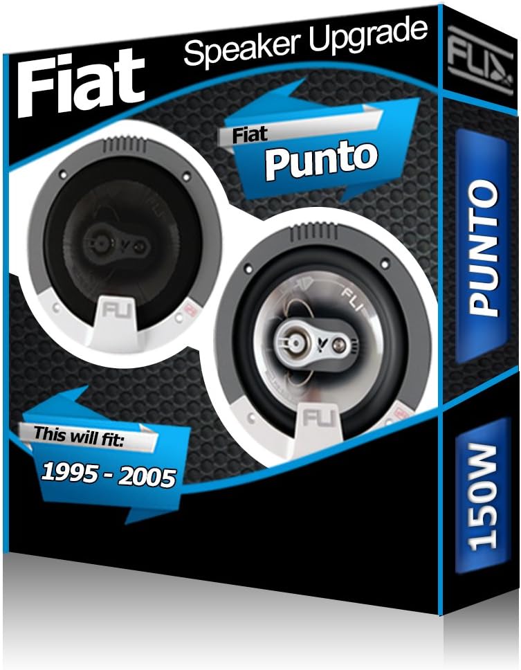 Punto Rear Hatch speakers Fli 4" 10cm car speaker kit 150W