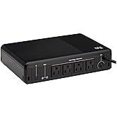 Tripp Lite 600VA UPS Desktop Battery Backup and Surge Protector, 300W, 4 Outlets, Home & Office UPS, Small Form Factor, Wall 