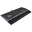 Corsair STRAFE RGB Mechanical Gaming Keyboard (Cherry MX Silent Switches, Per Key Multicolour RGB Backlighting, Anti-Ghosting, USB Pass-through, UK Layout) - Black