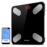 Isightguard Smart Bluetooth Body Fat Scale,BMI Scale Digital Bathroom Wireless W