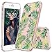 MOSNOVO iPhone 6S Case/iPhone 6 Case, Fashion Tropical Palm Leaves Clear Design Printed Transparent Plastic Hard Back Phone Case with Soft TPU Bumper Protective Case Cover for iPhone 6/iPhone 6S